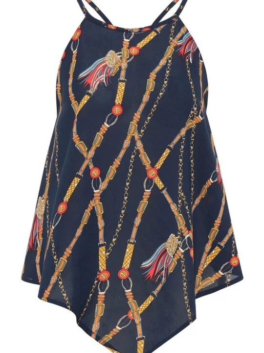 Foto van product faina Top marine / lichtblauw / geel / rood / wit