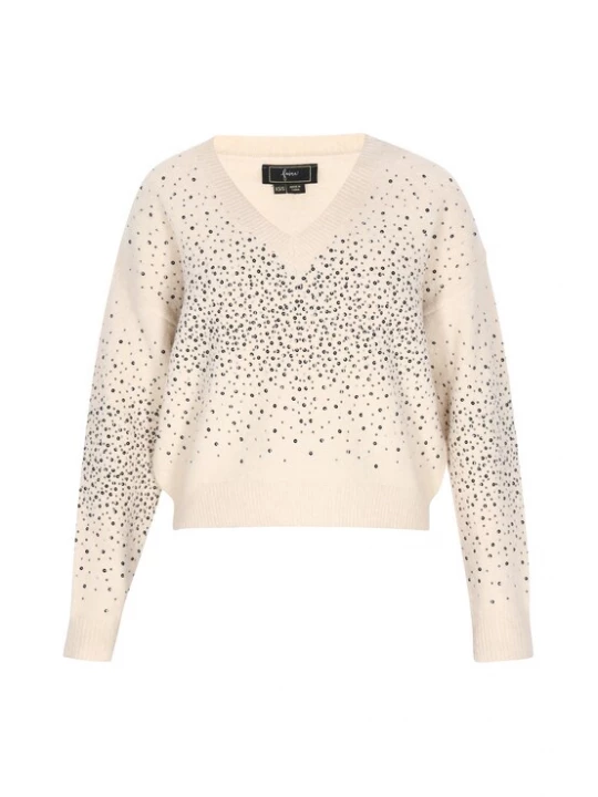 Foto van product faina Trui beige / zwart