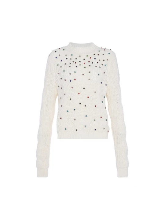 Foto van product faina Trui blauw / groen / rood / wolwit