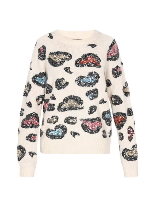 Foto van product faina Trui blauw / rood / zwart / offwhite