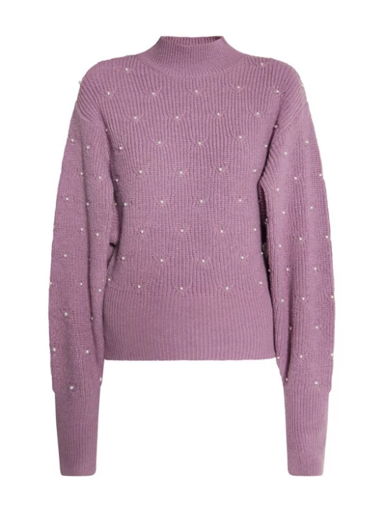 Foto van product faina Trui 'Caneva' mauve / parelwit
