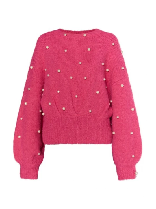 Foto van product faina Trui 'Dulcey' pink / parelwit