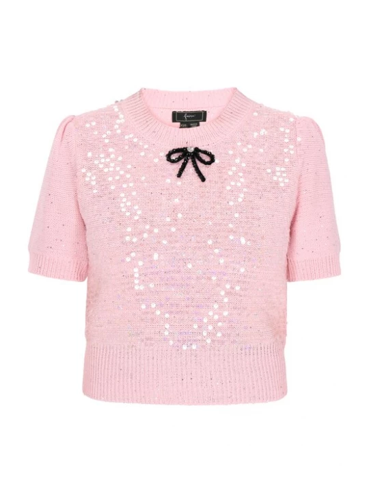 Foto van product faina Trui 'Fashion Look' rosa / zwart / zilver