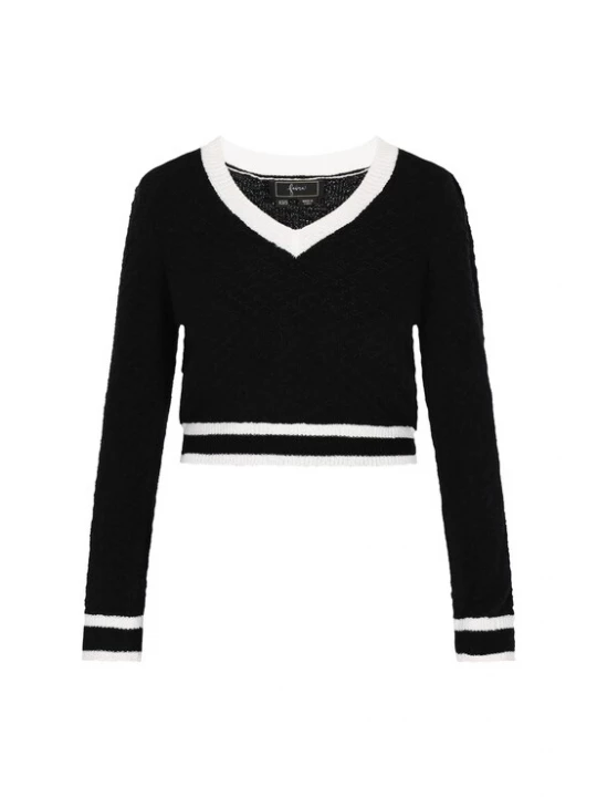 Foto van product faina Trui 'Fashion Look' zwart / wit