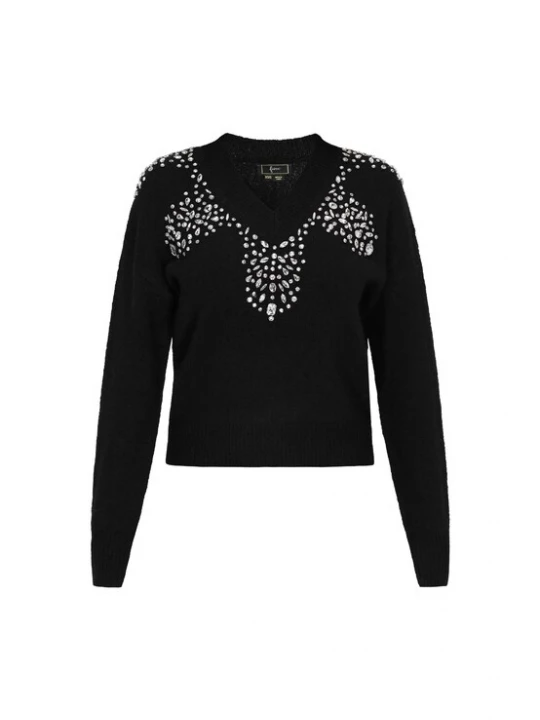 Foto van product faina Trui 'Fashion Look' zwart / zilver
