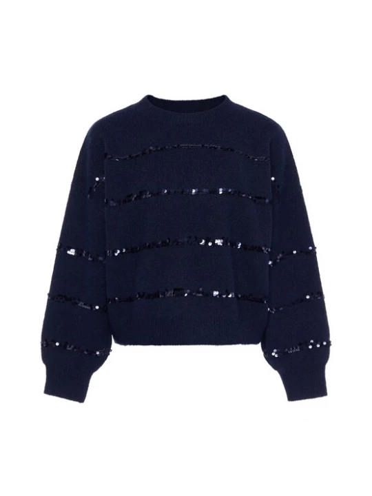 Foto van product faina Trui 'Festive' navy