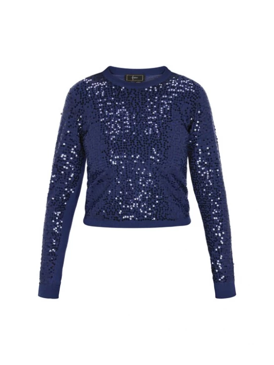 Foto van product faina Trui 'Festive' navy