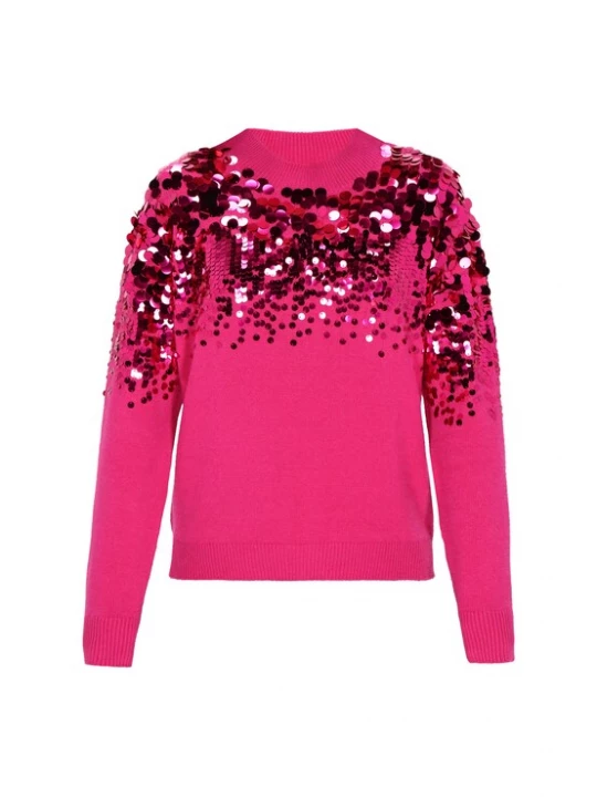 Foto van product faina Trui fuchsia