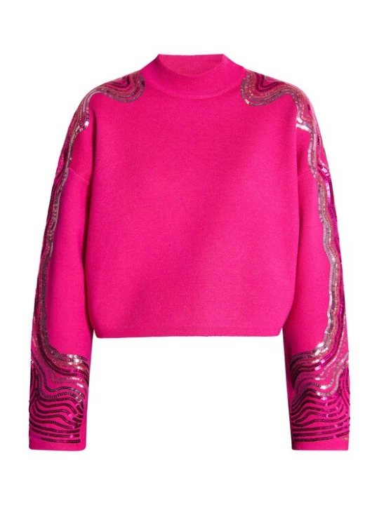 Foto van product faina Trui goud / pink / zilver