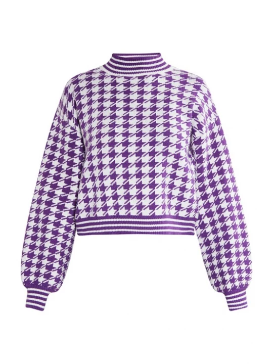 Foto van product faina Trui lila / wit