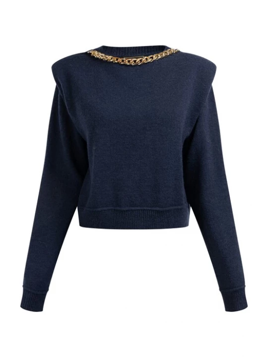 Foto van product faina Trui marine / goud