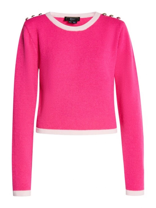 Foto van product faina Trui 'Paino' pink / wit