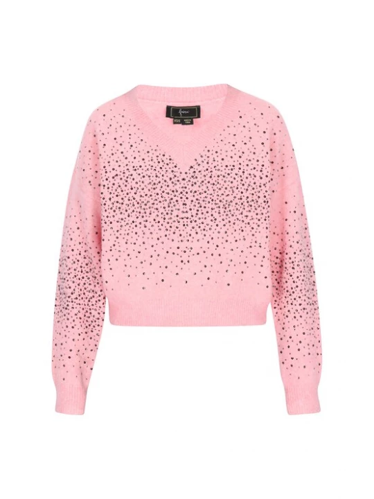 Foto van product faina Trui rosé / zwart