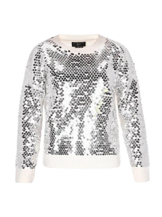 Foto van product faina Trui zilver / offwhite