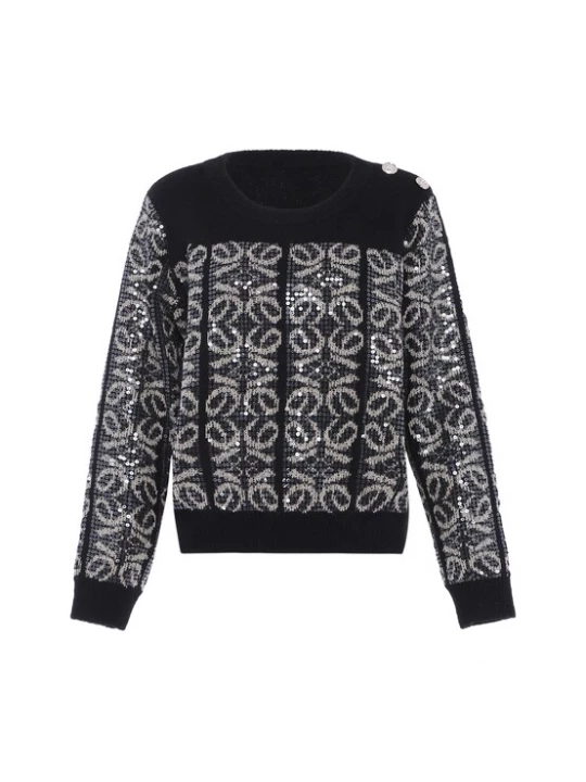 Foto van product faina Trui zwart / offwhite