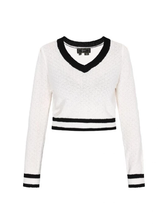 Foto van product faina Trui zwart / offwhite