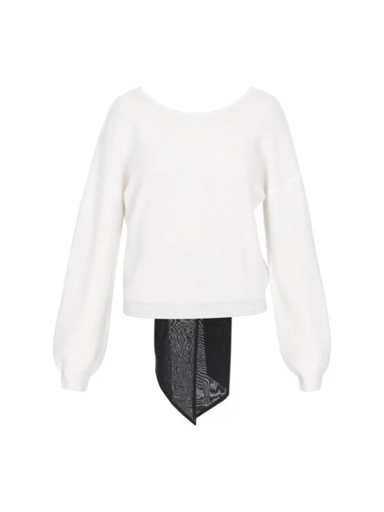 Foto van product faina Trui zwart / offwhite