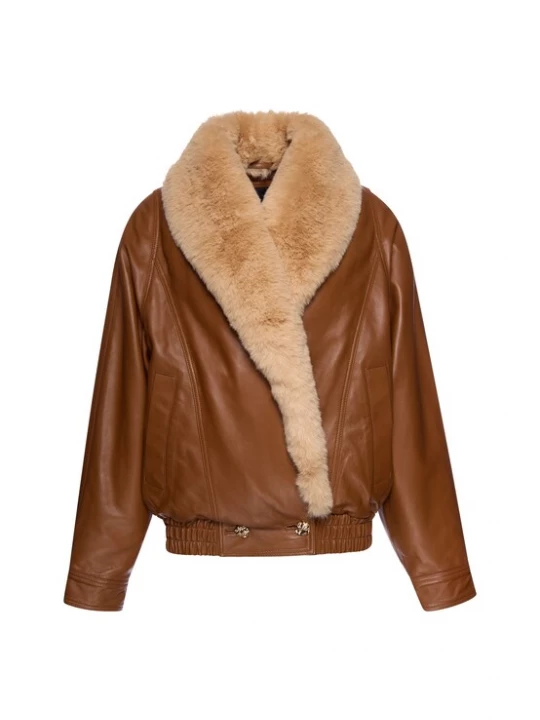 Foto van product faina Tussenjas beige / karamel