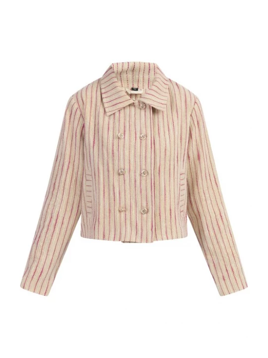 Foto van product faina Tussenjas sand / lichtbeige / fuchsia