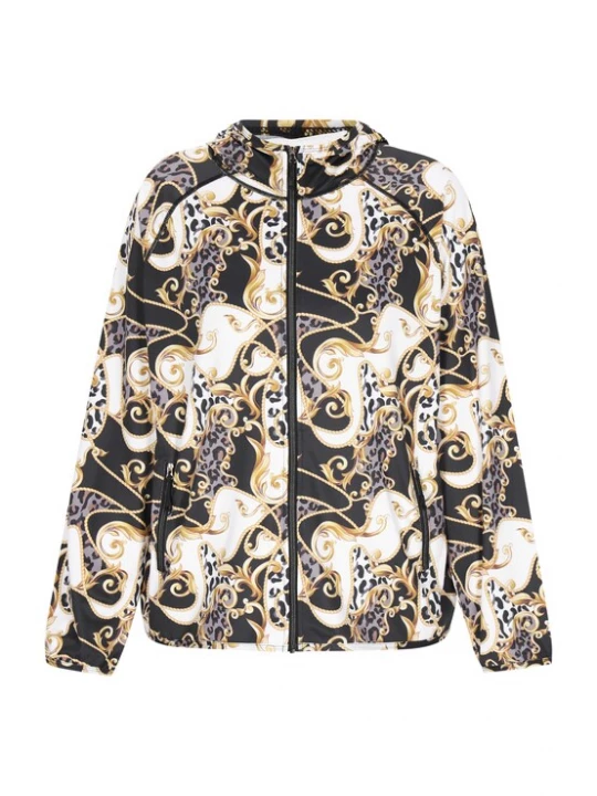 Foto van product faina Tussenjas camel / grijs / zwart / wit