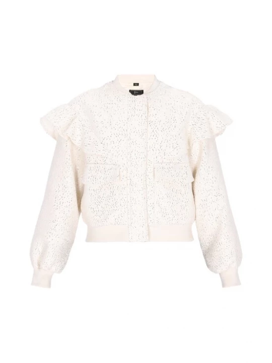 Foto van product faina Tussenjas 'Elegant' zilver / offwhite