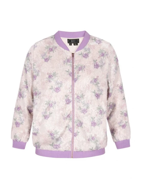 Foto van product faina Tussenjas 'Fashion Look' lichtgroen / lila / offwhite