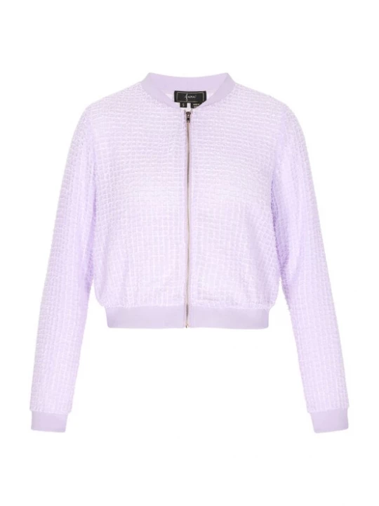 Foto van product faina Tussenjas 'Fashion Look' pastellila / wit