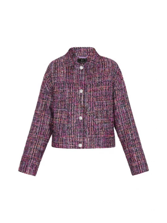 Foto van product faina Tussenjas mauve / lavendel / zwart