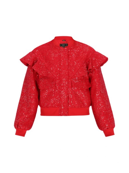 Foto van product faina Tussenjas rood