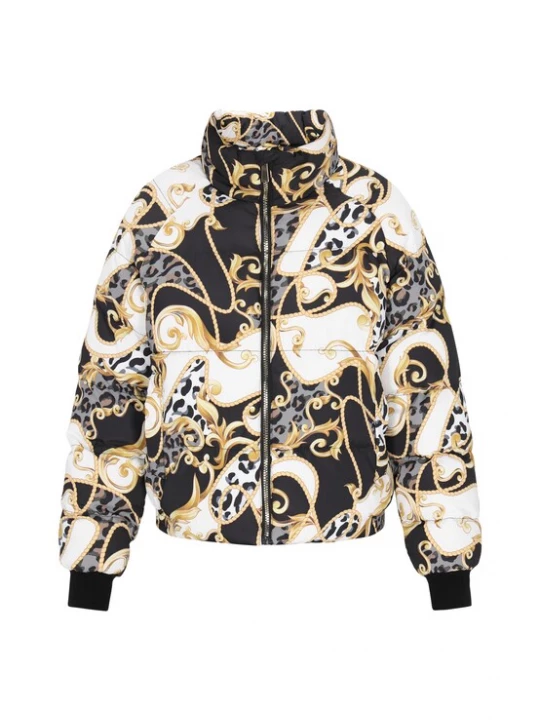 Foto van product faina Winterjas goud / grijs / zwart / wit