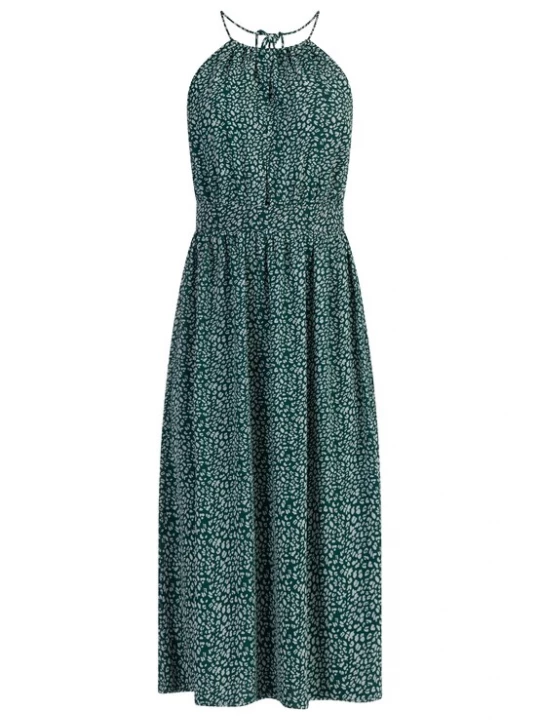 Foto van product faina Zomerjurk donkergroen / offwhite
