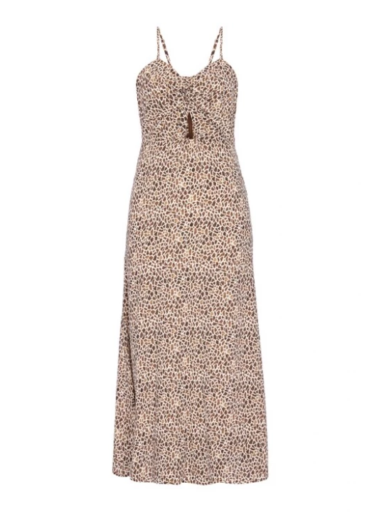 Foto van product faina Zomerjurk 'Festive' kaki / wit