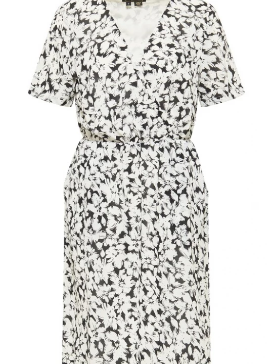 Foto van product faina Zomerjurk zwart / wit