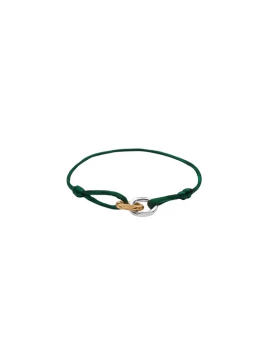 Foto van product Fainz Armband 'Pairity' goud / donkergroen / zilver