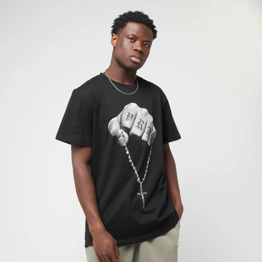 Foto van product Faith Meets Strength Tee Mister Tee zwart