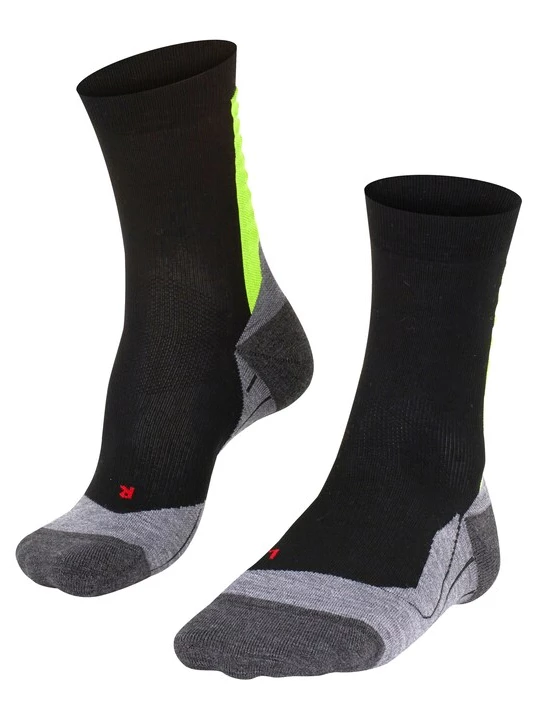 Foto van product FALKE Sportsokken 'Achilles' grijs gemêleerd / limoen / zwart
