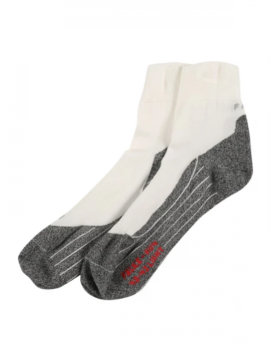 Foto van product FALKE Sportsokken grijs gemêleerd / rood / wit
