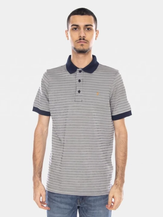 Foto van product FARAH Shirt 'Cotham' marine / basaltgrijs