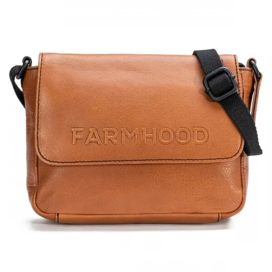 Foto van product Farmhood Schoudertas cognac / zwart