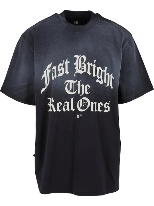 Foto van product Fast & Bright Shirt 'Fast and Bright' zwart / wit