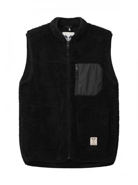 Foto van product Fat Moose Bodywarmer 'Wood' zwart