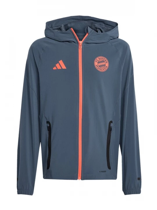 Foto van product FC BAYERN MÜNCHEN Sportjas 'Away 25-26' grafiet / neonoranje / zwart