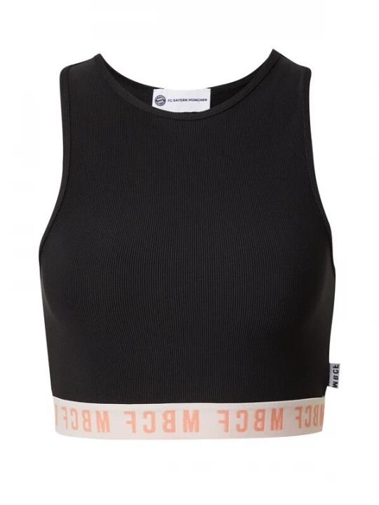 Foto van product FCBM Top 'Cleo' mandarijn / zwart / offwhite