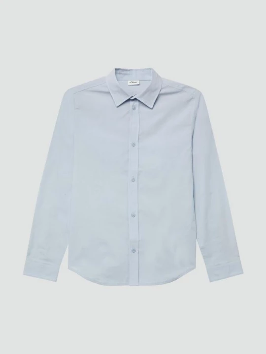 Foto van product Feestelijk slim fit overhemd s.Oliver blauw