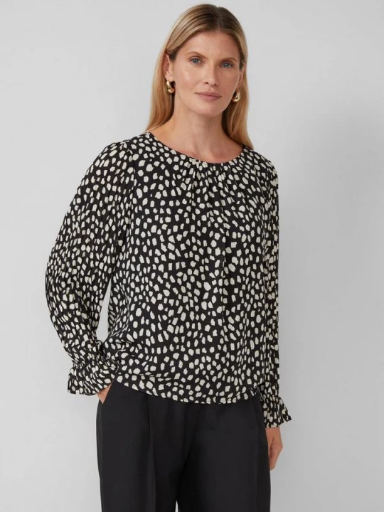 Foto van product Feestelijke blouse met geplooide mouwen s.Oliver