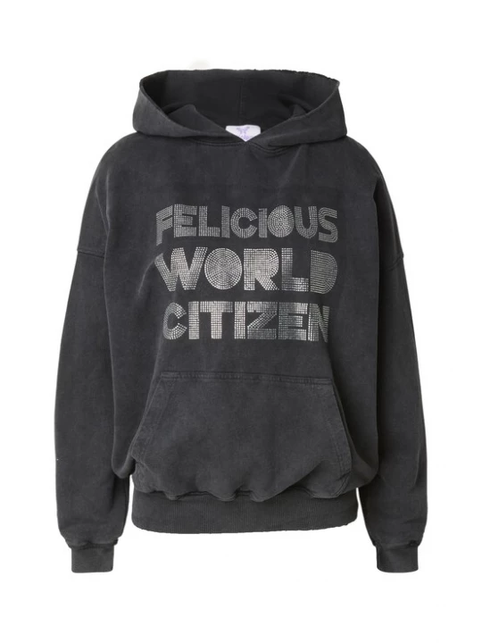 Foto van product Felicious Sweatshirt grijs gemêleerd / zwart