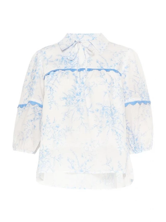 Foto van product FELIPA Blouse 'Fashion Look' blauw / wit