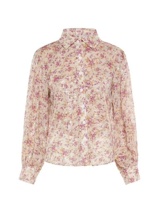 Foto van product Usha Blouse beige / goud / oudroze