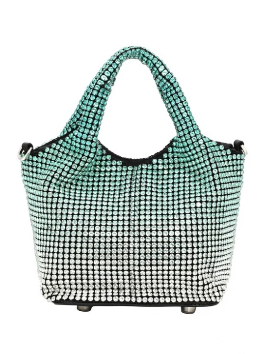 Foto van product FELIPA Handtas groen / zwart / zilver