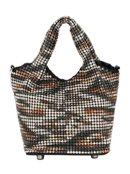 Foto van product FELIPA Handtas oranje / zwart / zilver